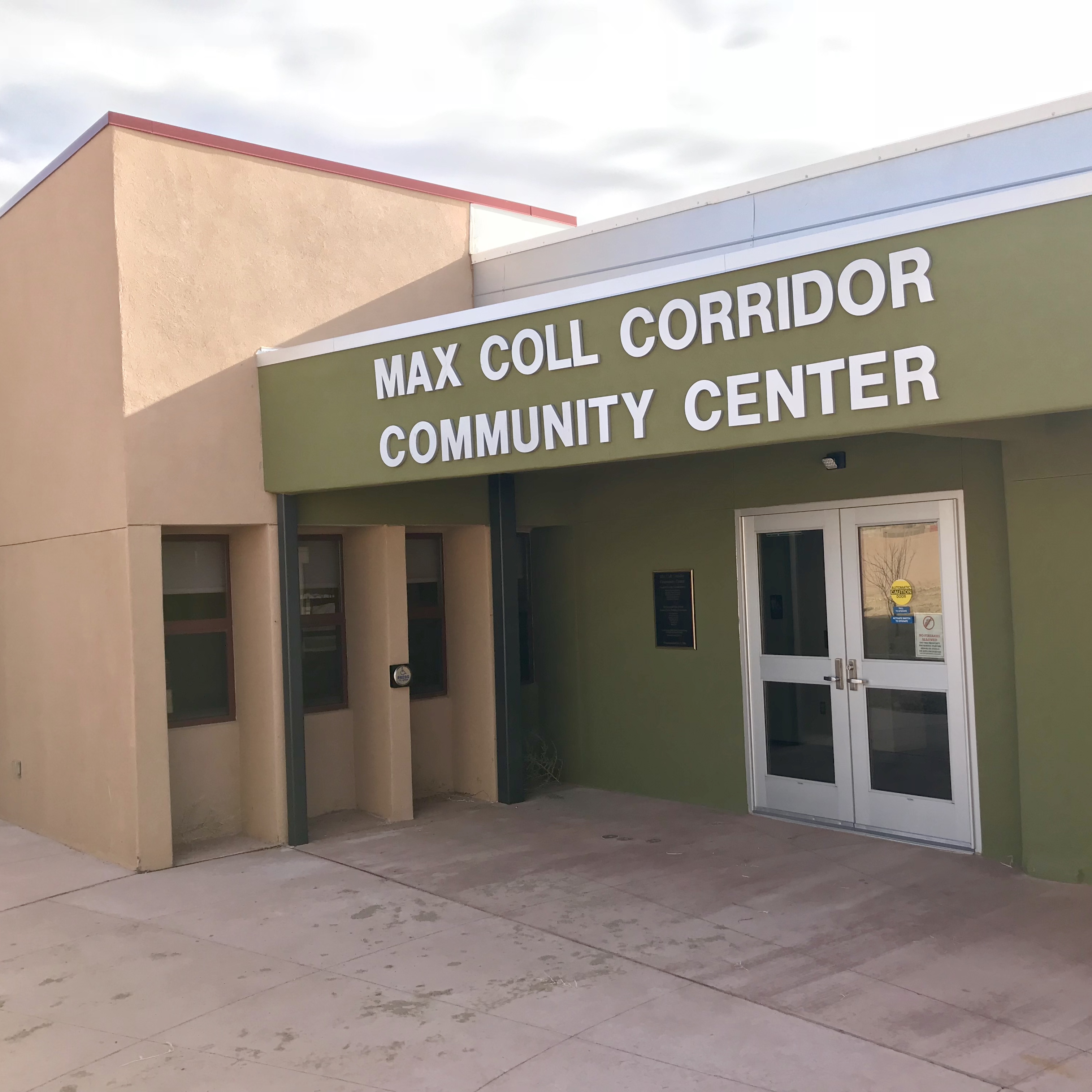 Max Coll Community Center Entrance